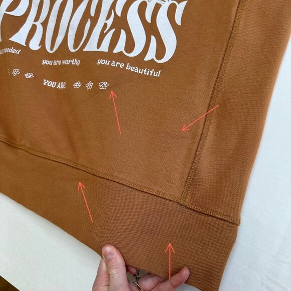 CHNGE Growth is a Process Hoodie Sweatshirt Size Large Organic Cotton Streetwear - Picture 7 of 10